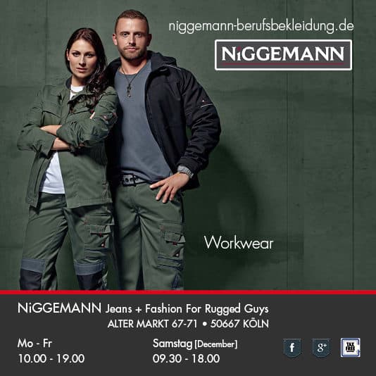 Workwear Berufskleidung Niggemann Niggemann Herrenmode Alter Markt Koln
